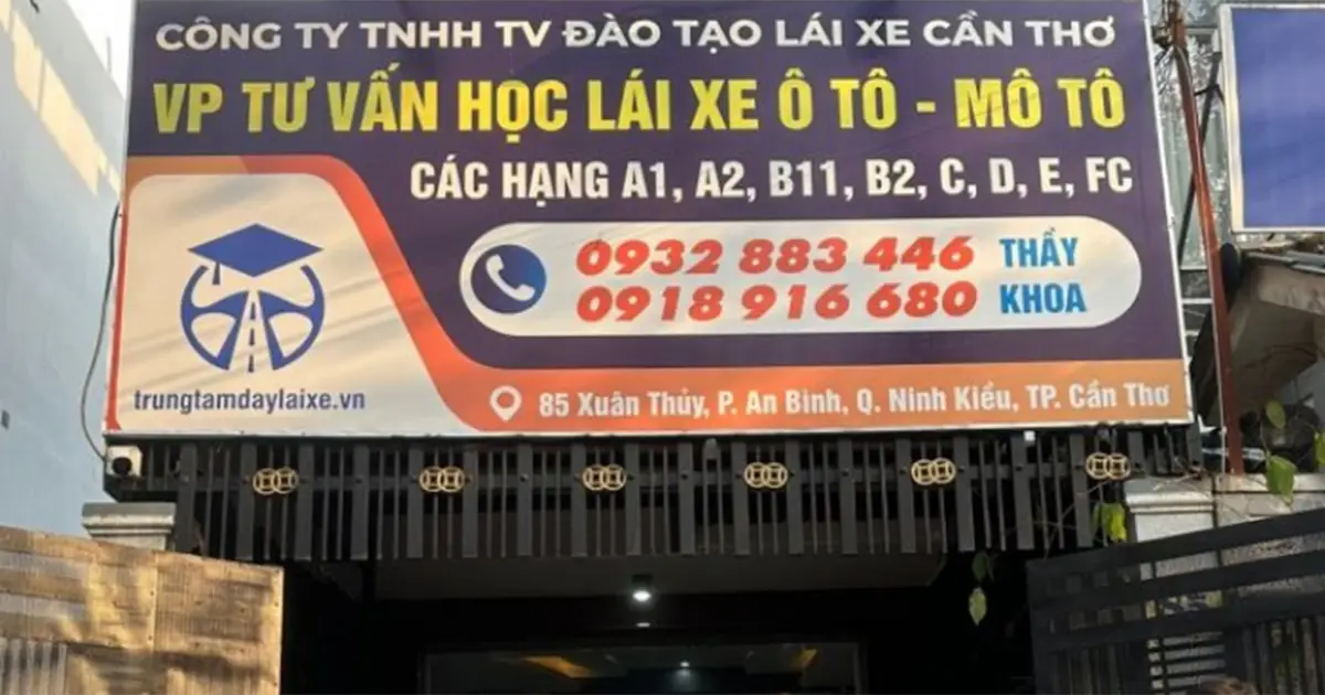 Trung tâm đào tạo và sát hạch lái xe Chiến Thắng