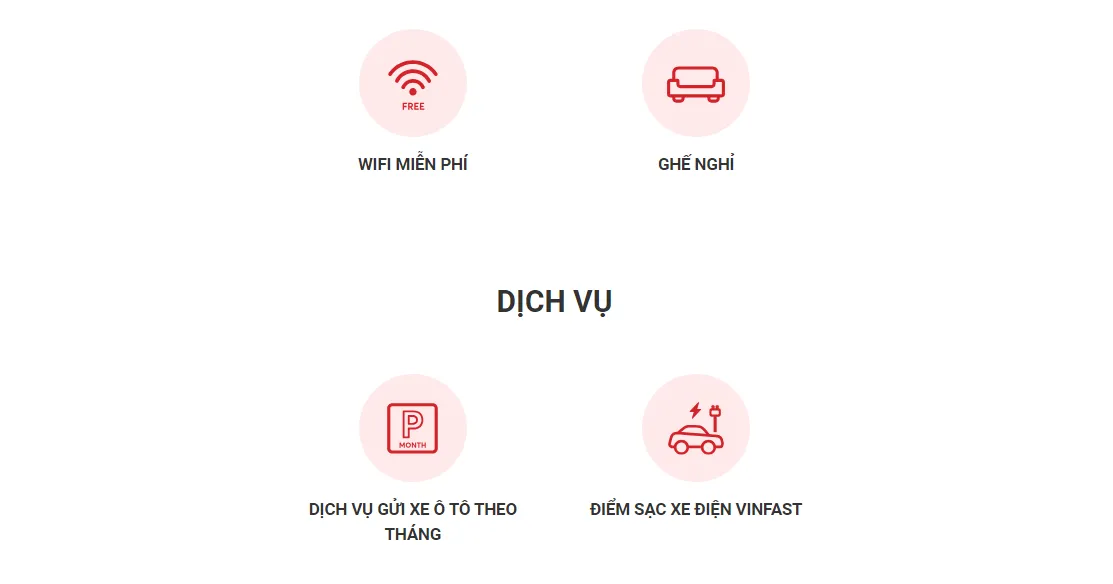 Tiện ích khác tại Vincom Hùng Vương Cần Thơ