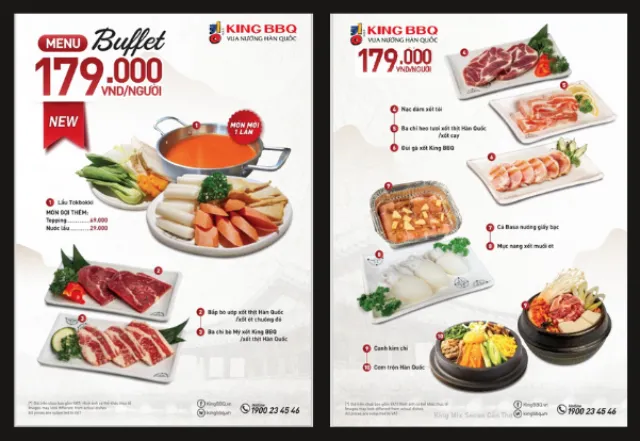 Buffet 179K King BBQ Cần Thơ