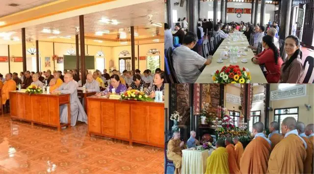 Khu vực hậu đường, giảng đường, bảo tháp