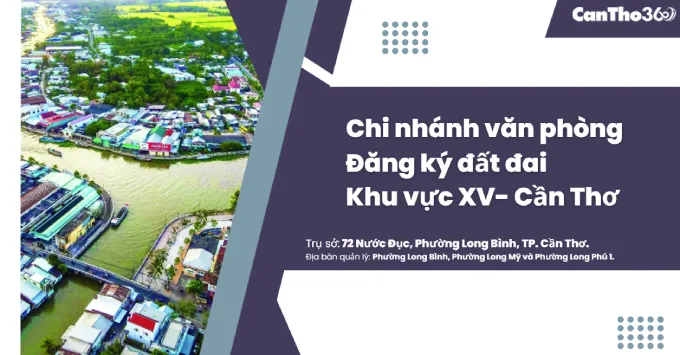 Chi nhánh văn phòng đăng ký đất đai khu vực XV - Cần Thơ 2025