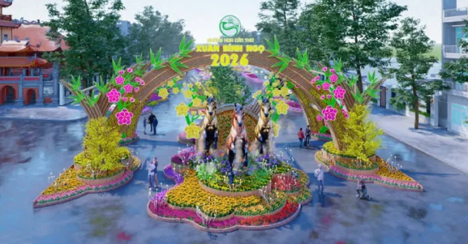  [Cập nhật] Đường hoa Xuân Bính Ngọ 2026 tại Cần Thơ